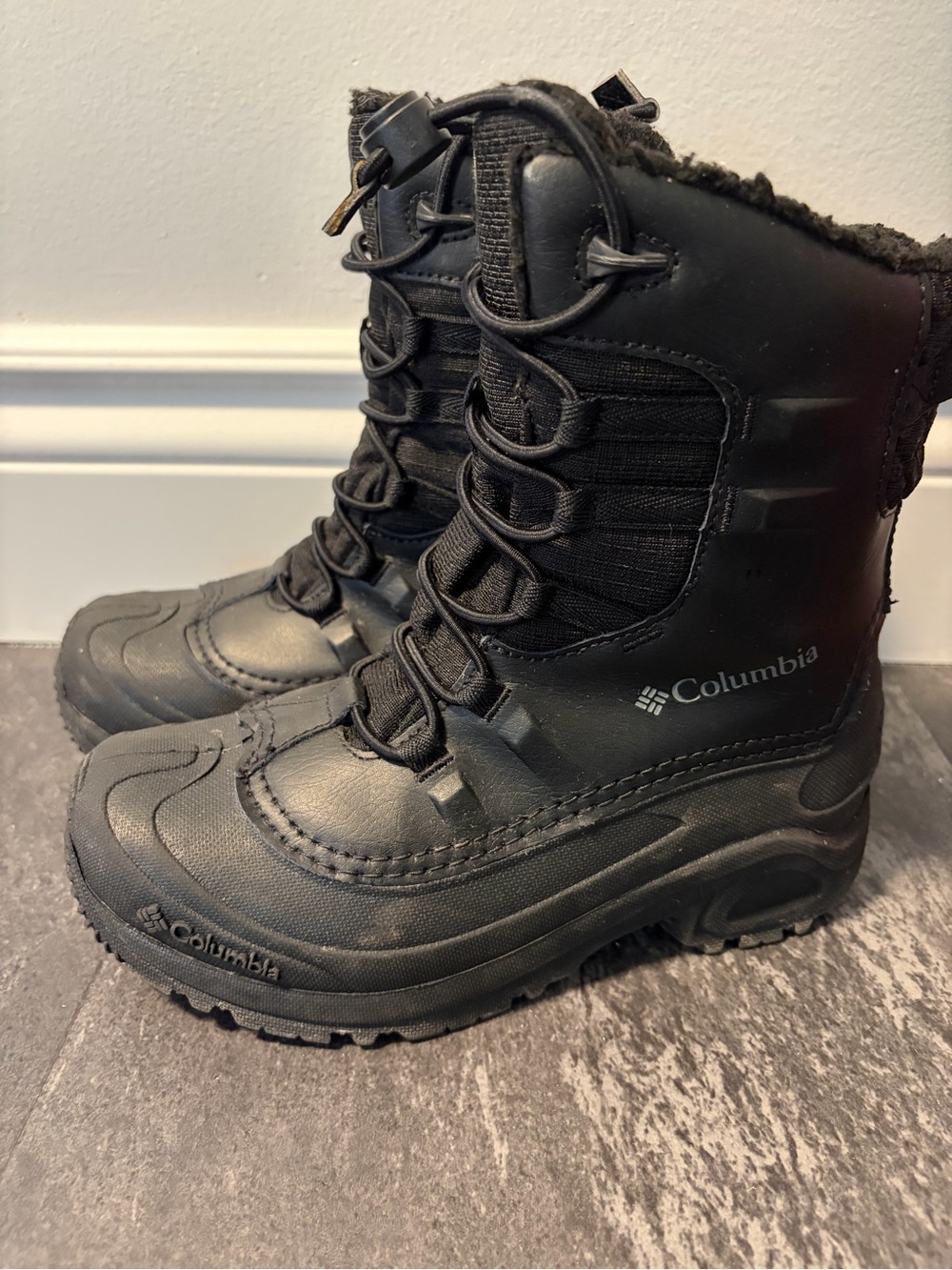 Columbia Kids' Black Insulated Snow Boots